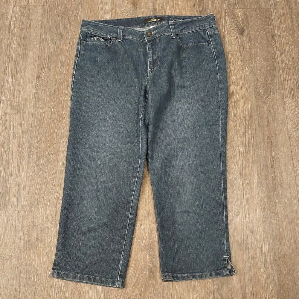 Jordache Women’s Straight Crop Blue Jeans - Size 10